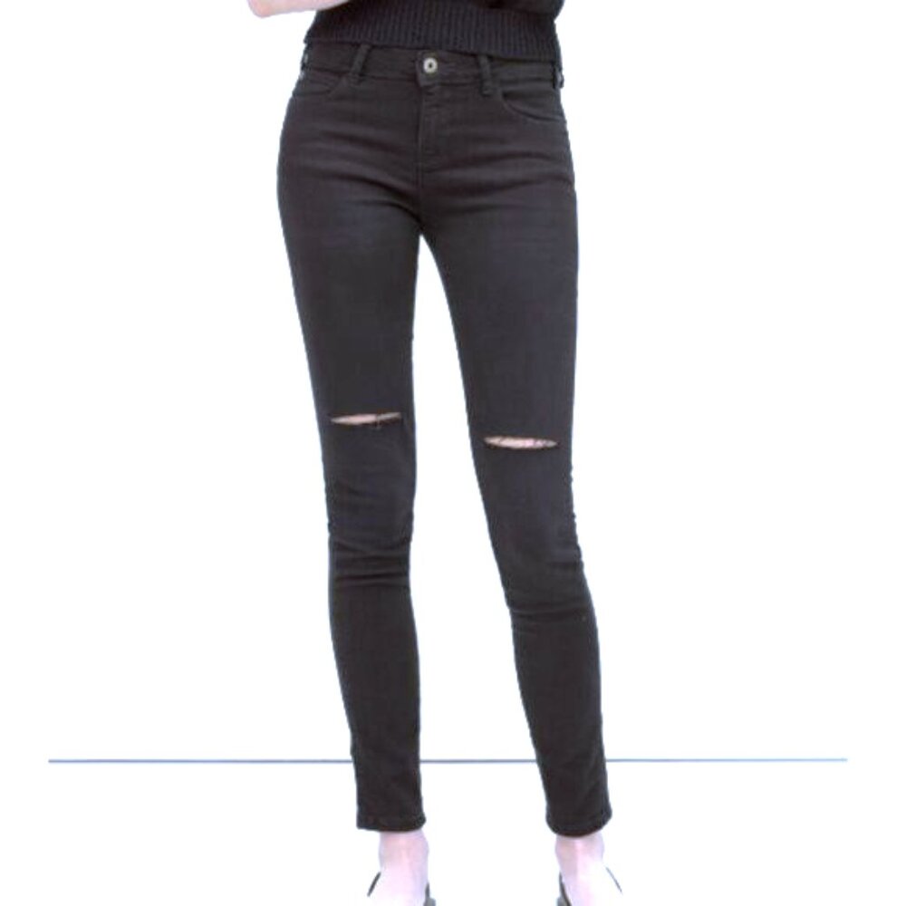 Zara Faded Black Skinny Jeans